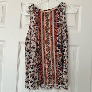 Floral Sleeveless Blouse